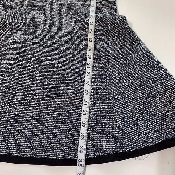 Theory Womens Sleeveless Black White Tweed Fit and Flare Dress Size 10 - Picture 11 of 11